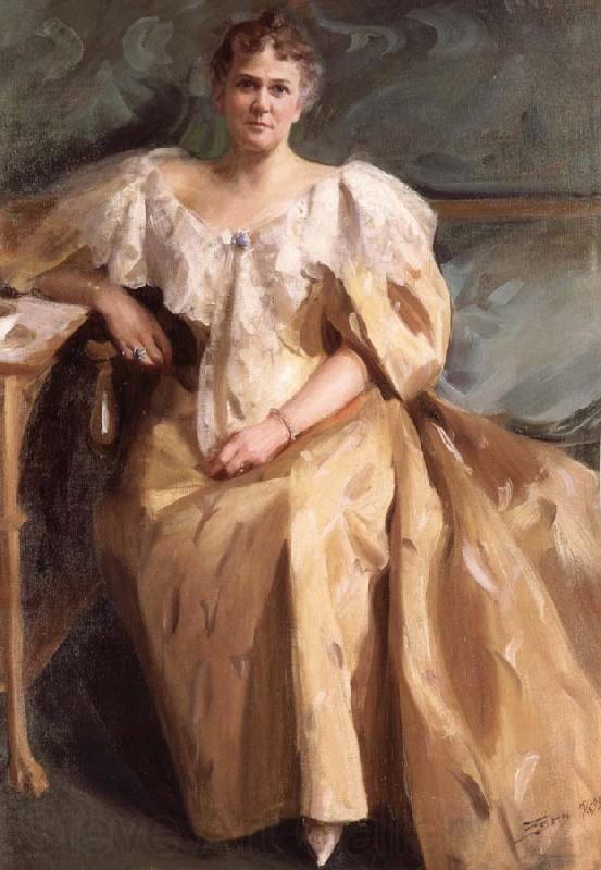 Anders Zorn Mrs.Henry Clay Pierce Norge oil painting art